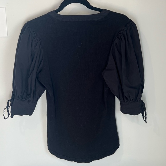 Ulla Johnson Pia Top in Noir Puff Sleeves Small - Picture 5 of 7